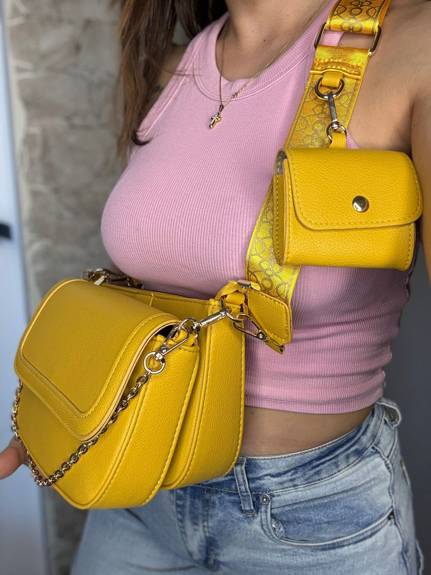 Borsa Duo Senape