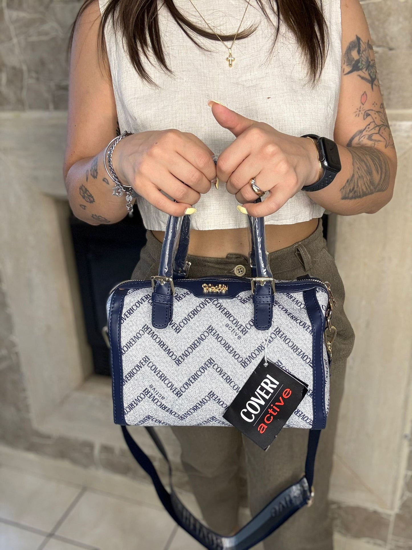 Bauletto Enrico Coveri ( blu )