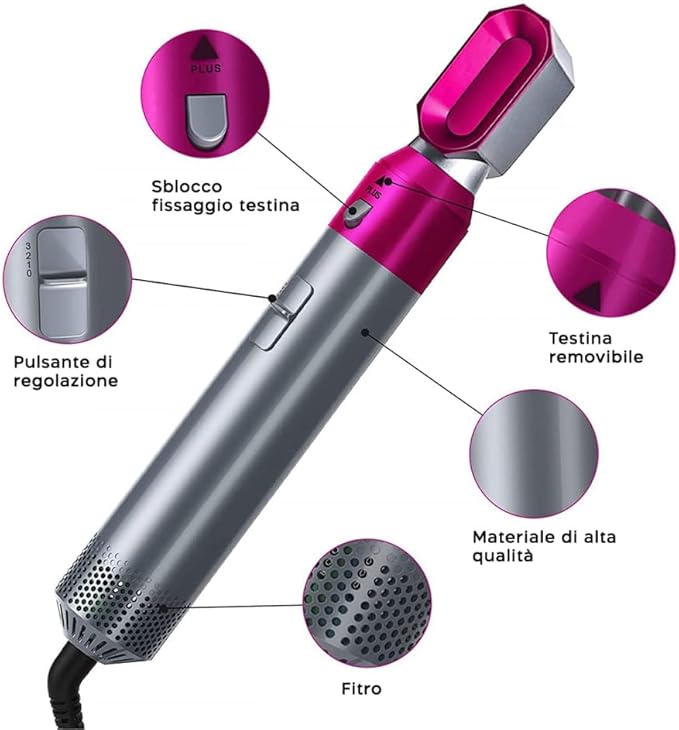 Asciugacapelli Styler 5 in 1
