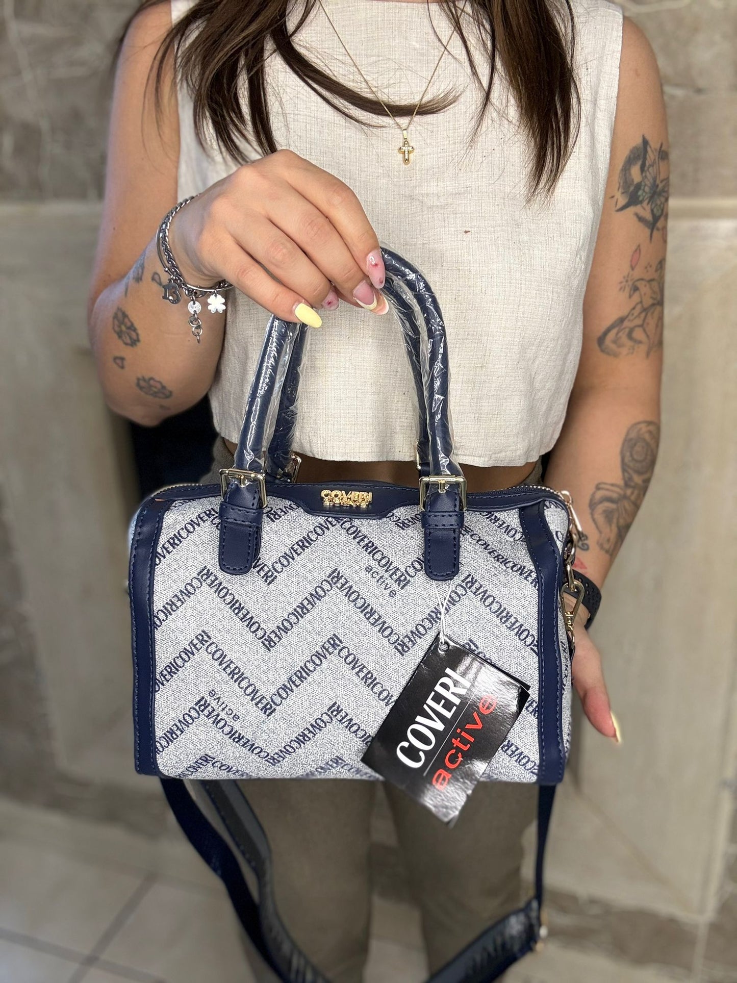 Bauletto Enrico Coveri ( blu )