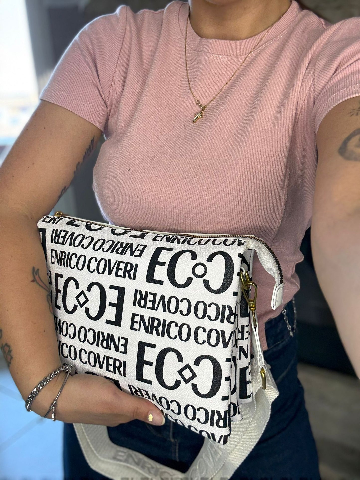 Pochettone Coveri Bianco