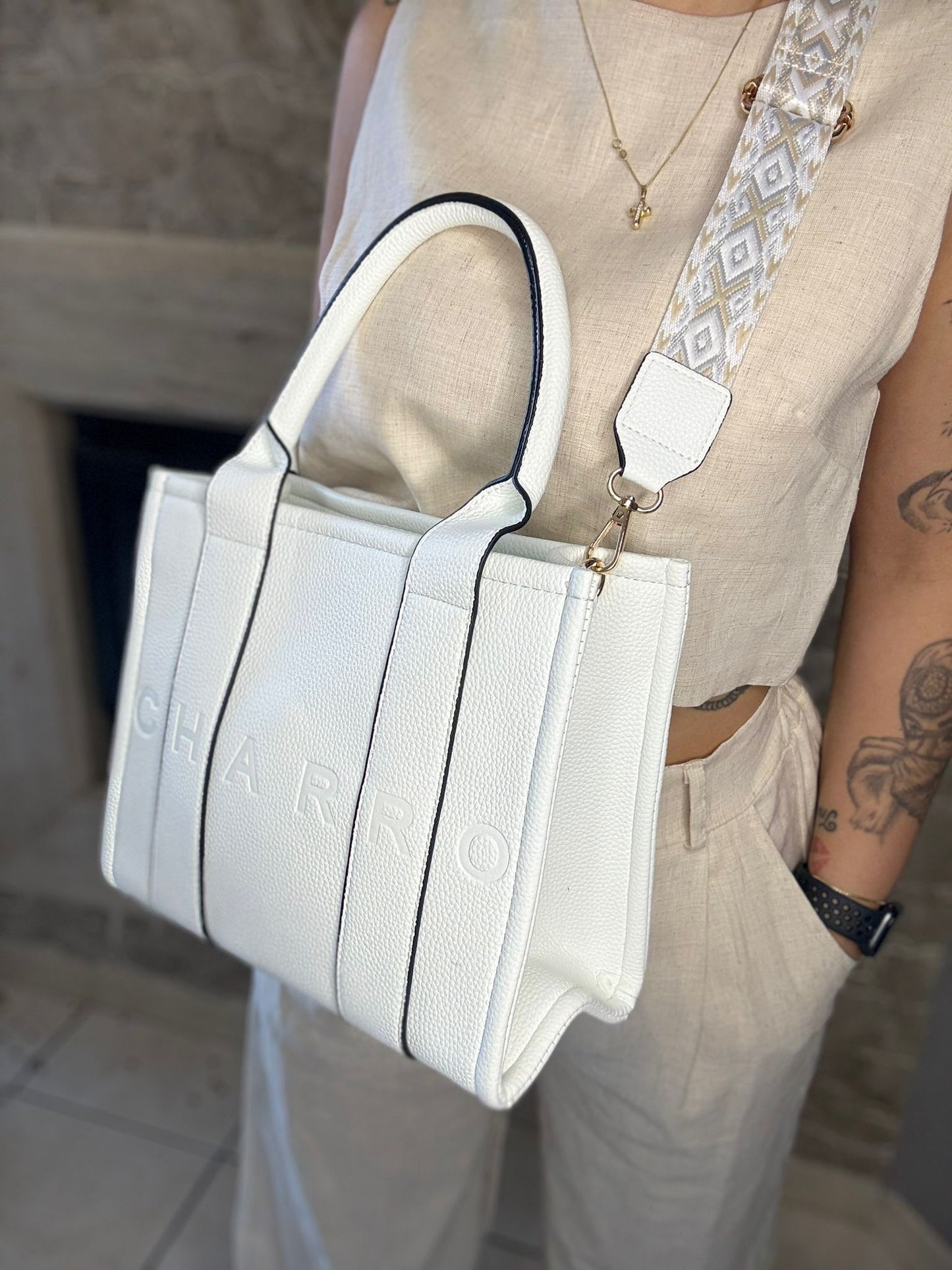 Borsa Meggie (bianco)