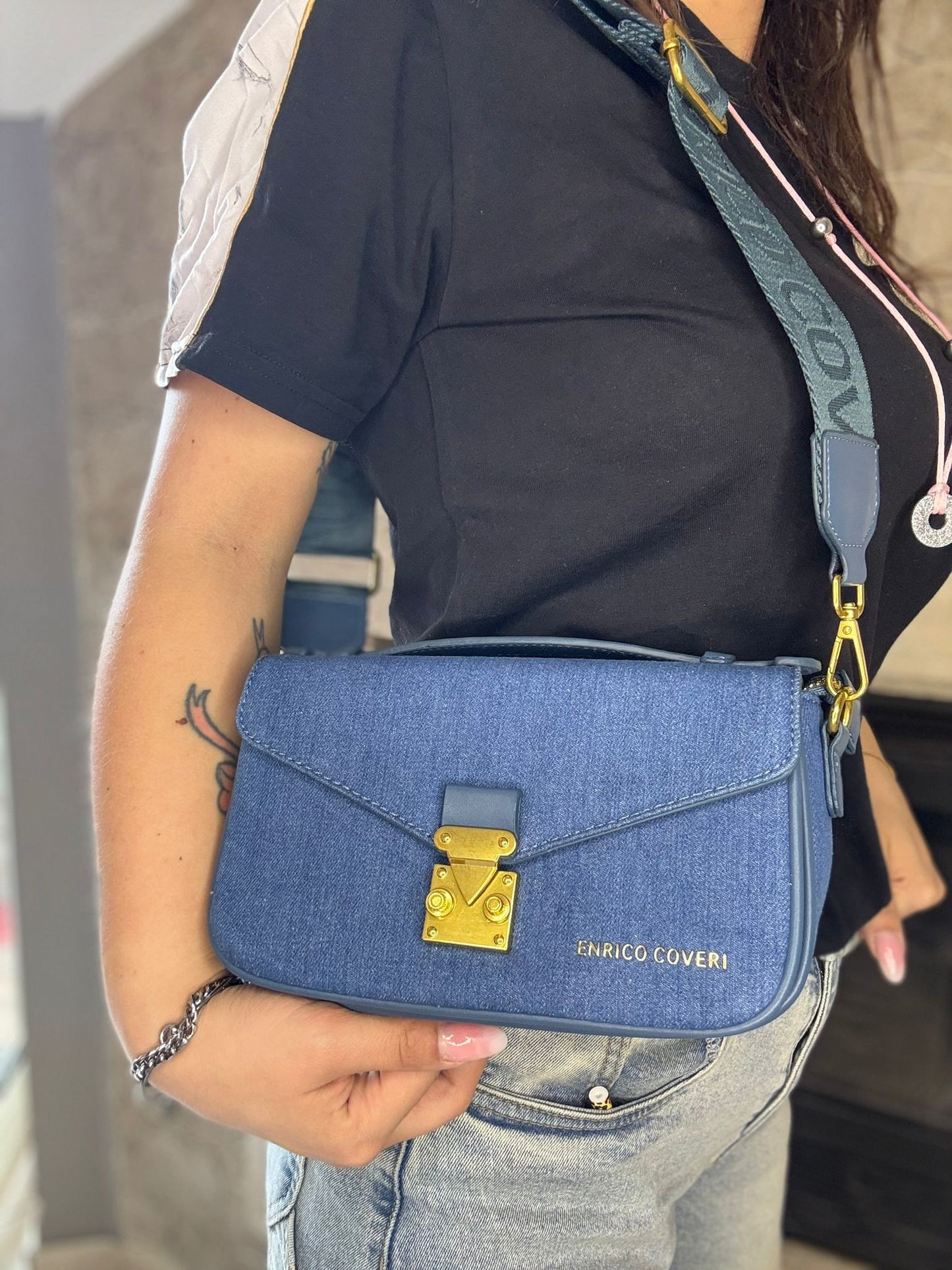 Borsetta Enrico Coveri Denim