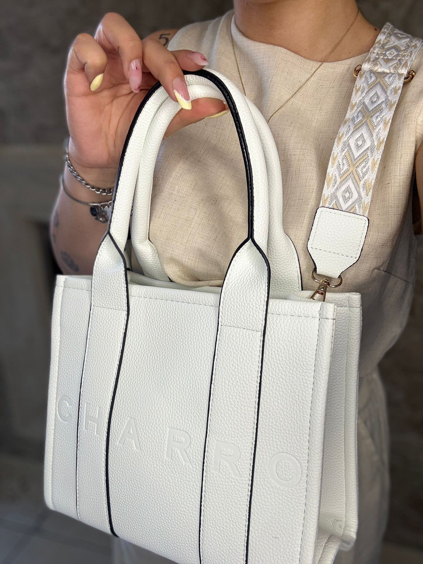 Borsa Meggie (bianco)