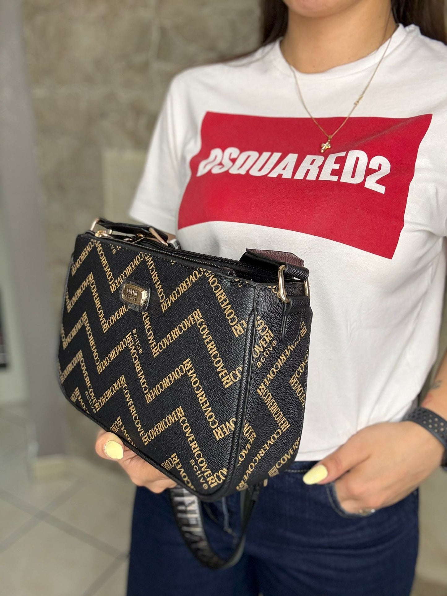 Borsa Coveri ( Nero )