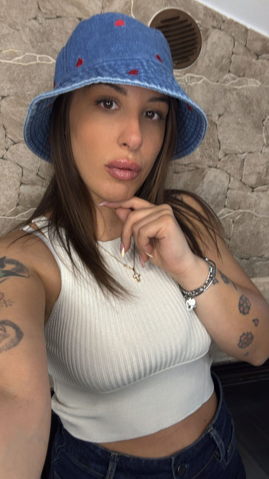 Cappello Love ( Denim )