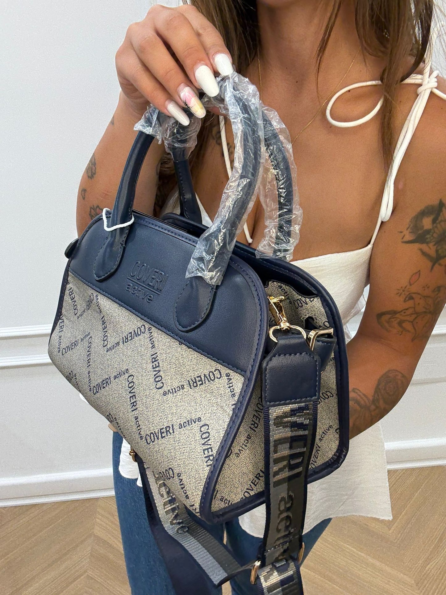 Borsa Enrico Coveri (blu)